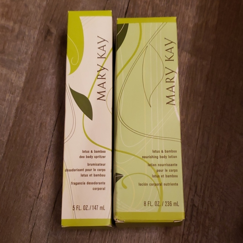 Body spritzer and body lotion